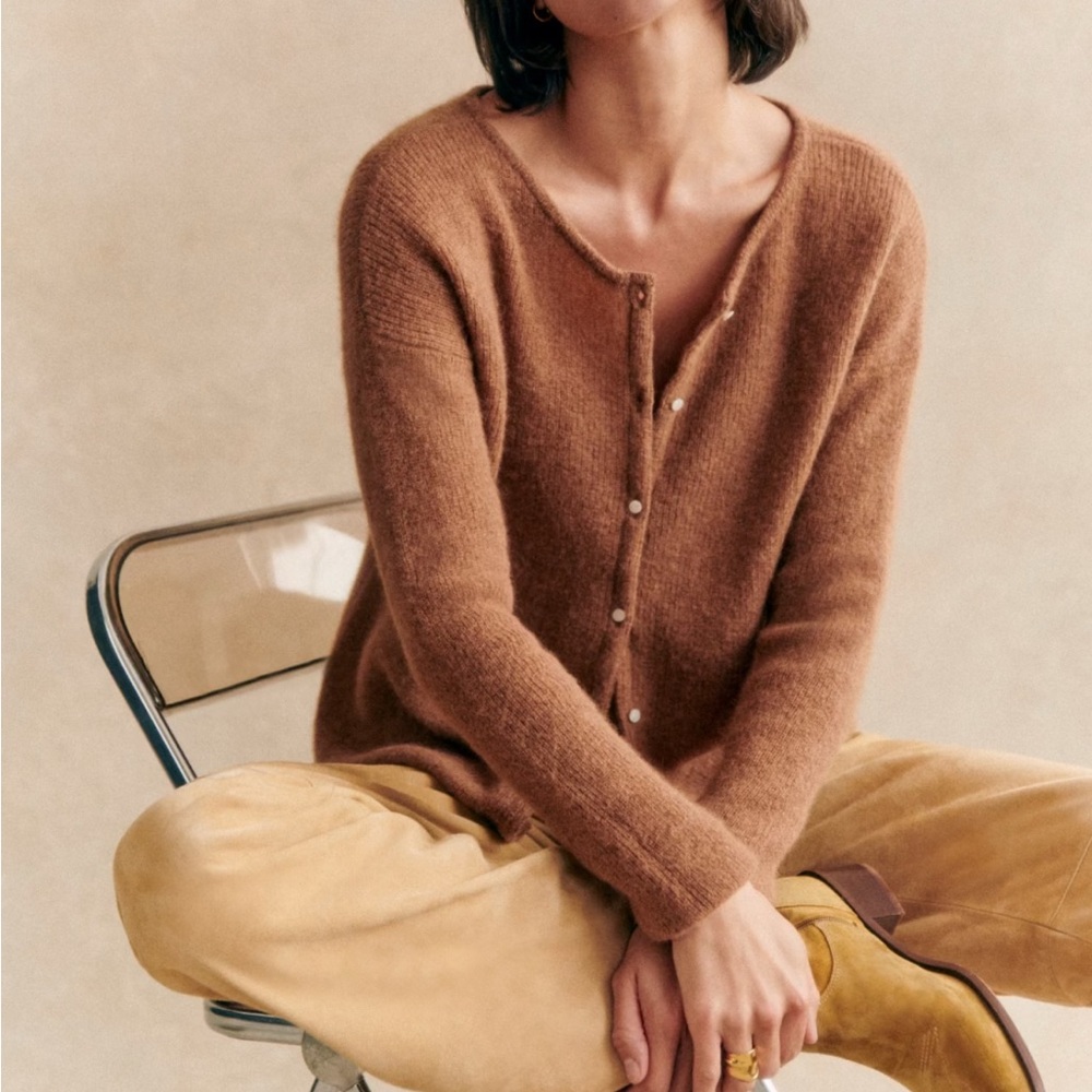 NWOT Sézane Gaspard Sweater in Camel